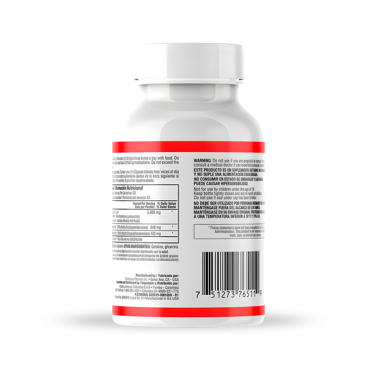 Omega-3 Fish Oil 1200 mg Softgels