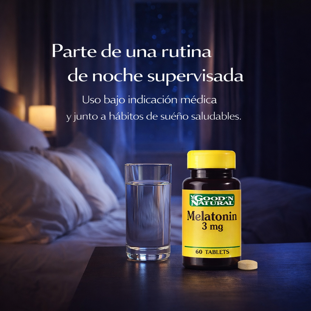 Melatonin 3 mg Good’N Natural - Envase x 60 tabletas